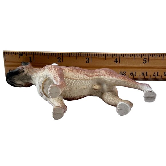 Vintage Collectible Boxer Dog Figurine Plastic 3.5" H x 5.25" L Model B2 Classic - Picture 13 of 13